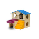 LIVING WORLD Living World Playground Play House - Large - 16.5 x 16.5 x 15 cm (6.5 x 6.5 x 5.9")