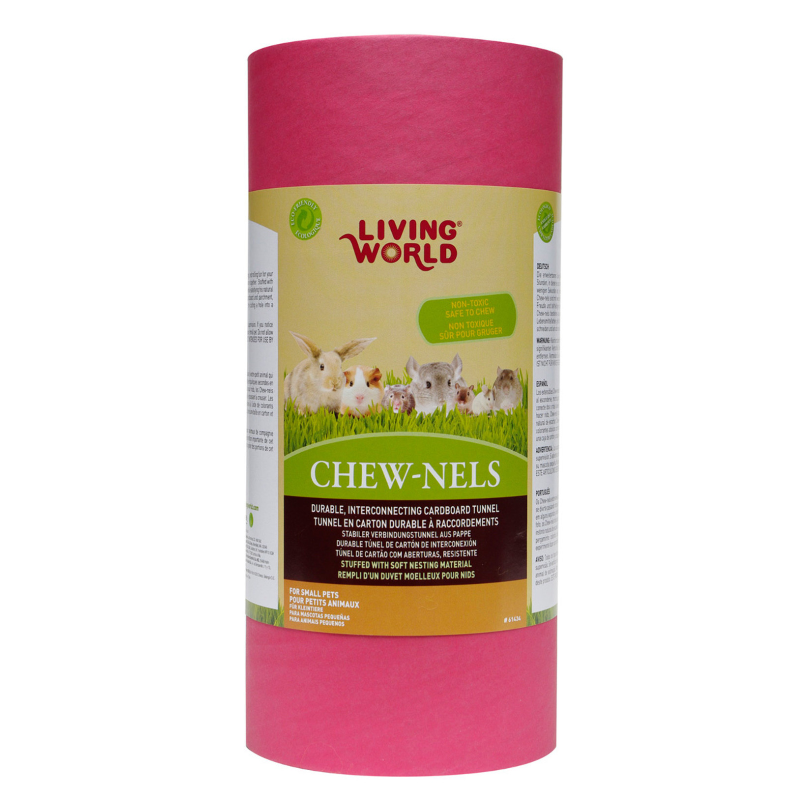 LIVING WORLD Living World Colourful Cardboard Chew-nels with Nesting material - Medium