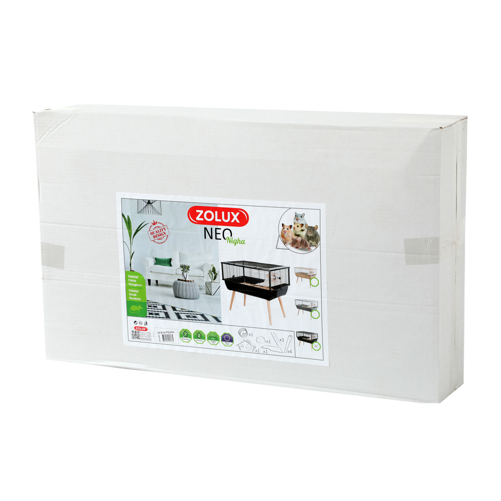 ZOLUX (D) Zolux Neo Nigha Cage 78x48x36cm,Blk