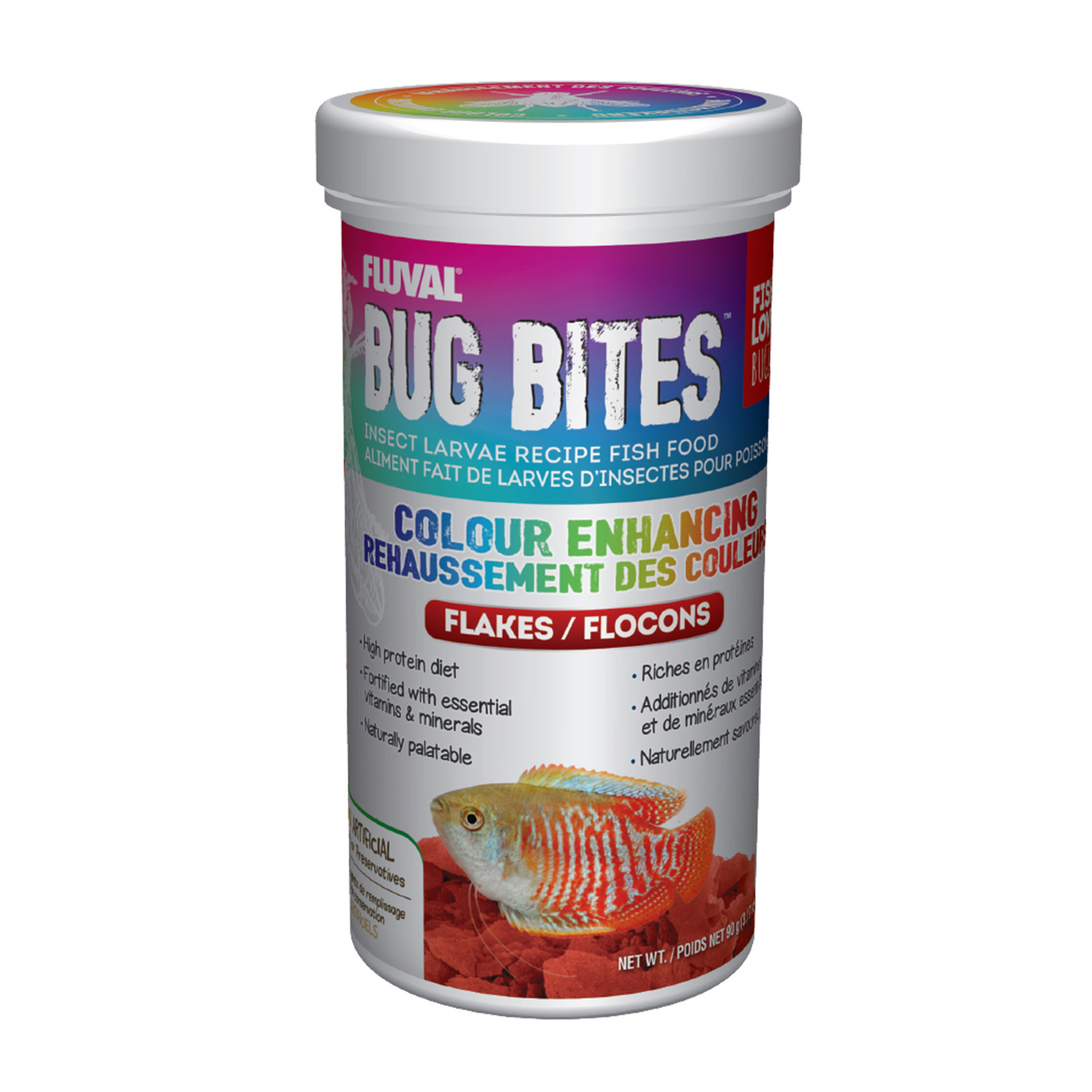 FLUVAL Fluval Bug Bites Colour Enhancing Flakes - 90 g (3.17 oz)