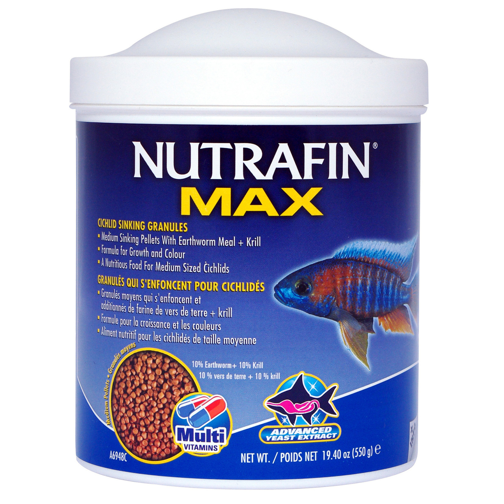 NUTRAFIN (W) NFM CclidGrnls.Md.Pellets,550g(19.4oz)-V