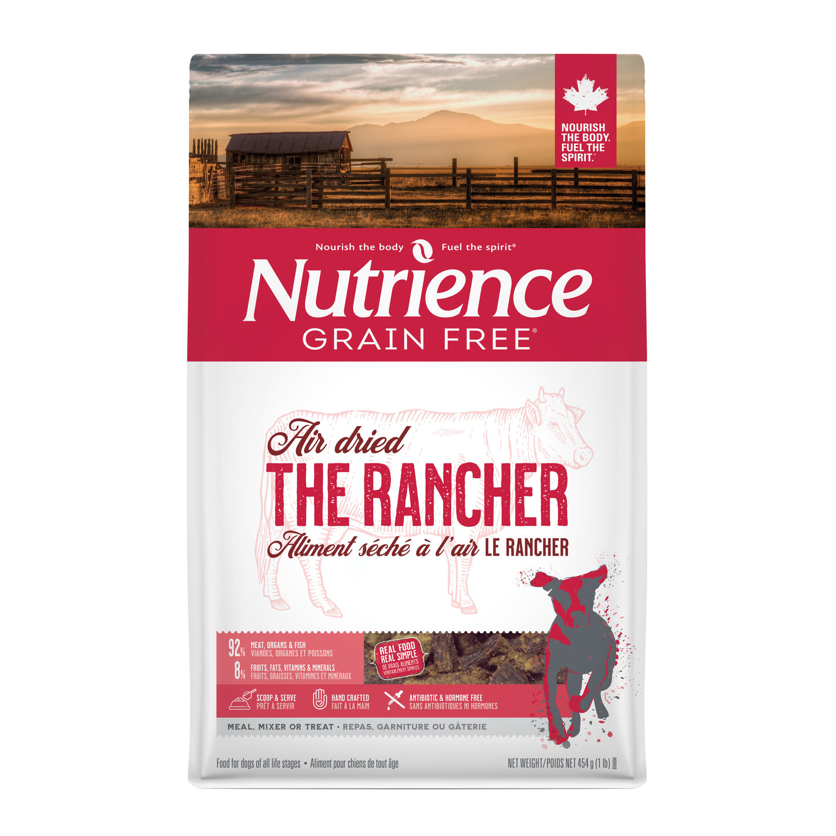 NUTRIENCE Nutrience Grain Free Air Dried For Dogs - The Rancher - Beef - 454 g