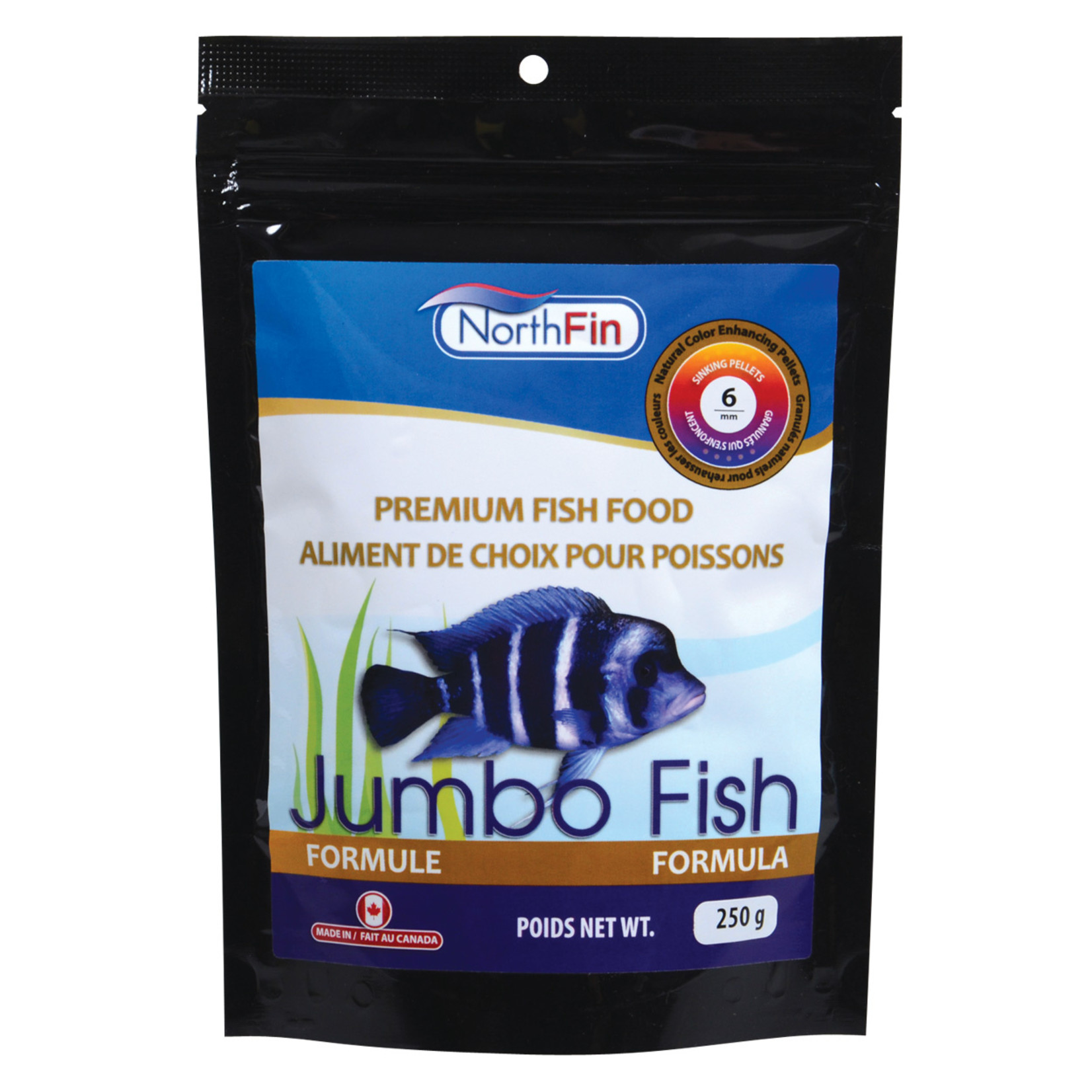 NORTH FIN (P) NF Jumbo Formula - 6 mm Sinking Pellets - 250 g