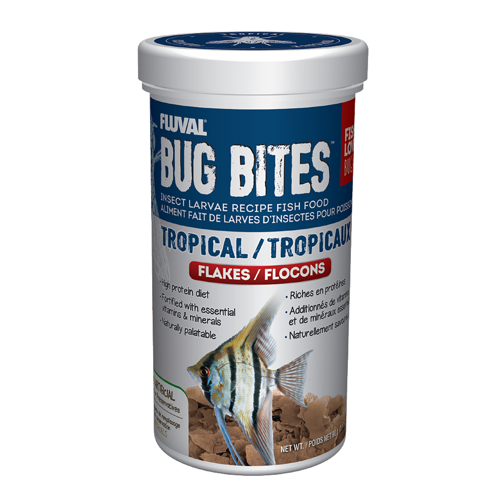 FLUVAL Fluval Bug Bites Tropical Flakes - 90 g (3.17 oz)