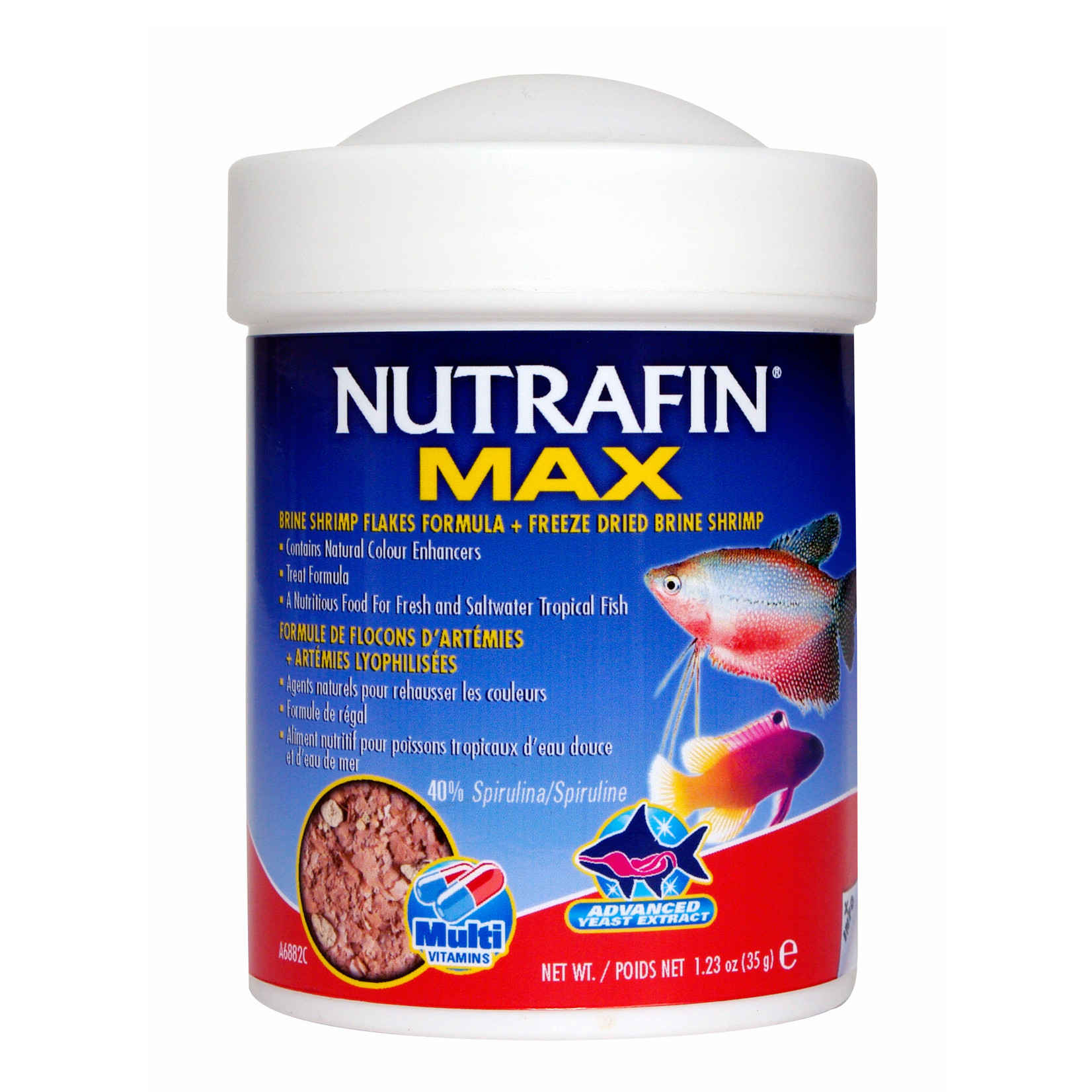 NUTRAFIN Nutrafin Max Brine Shrimp Flakes + Freeze Dried Brine Shrimp 35 g (1.23 oz)