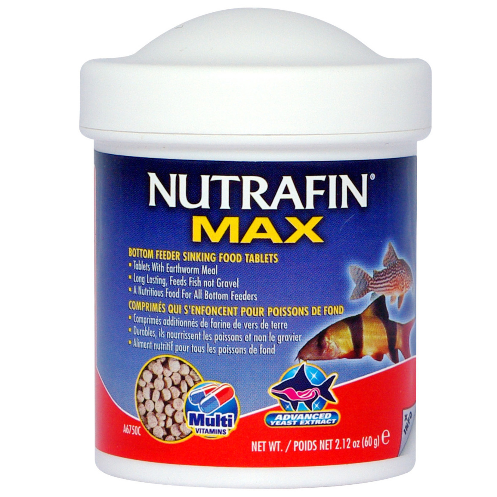 NUTRAFIN Nutrafin Max Bottom Feeder Sinking Food Tablets, 60 g (2.12 oz)