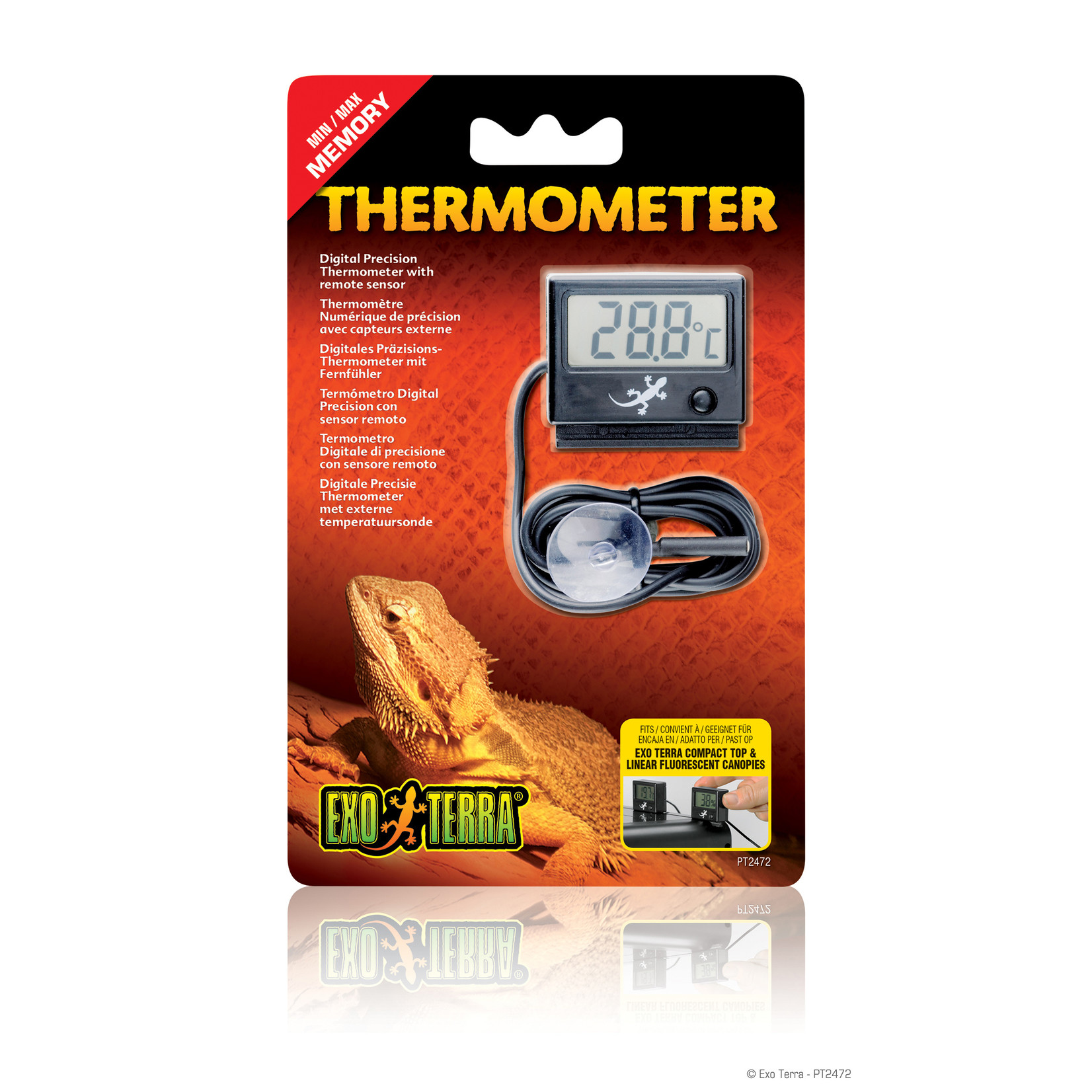 EXO TERRA (W) Exo Terra LED Rept-O-Meter Thermometer-V