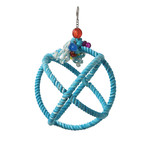 HARI (D) HARI SMART.PLAY Enrichment Parrot Toy - Roper Orbiter Perch n Swing - Small