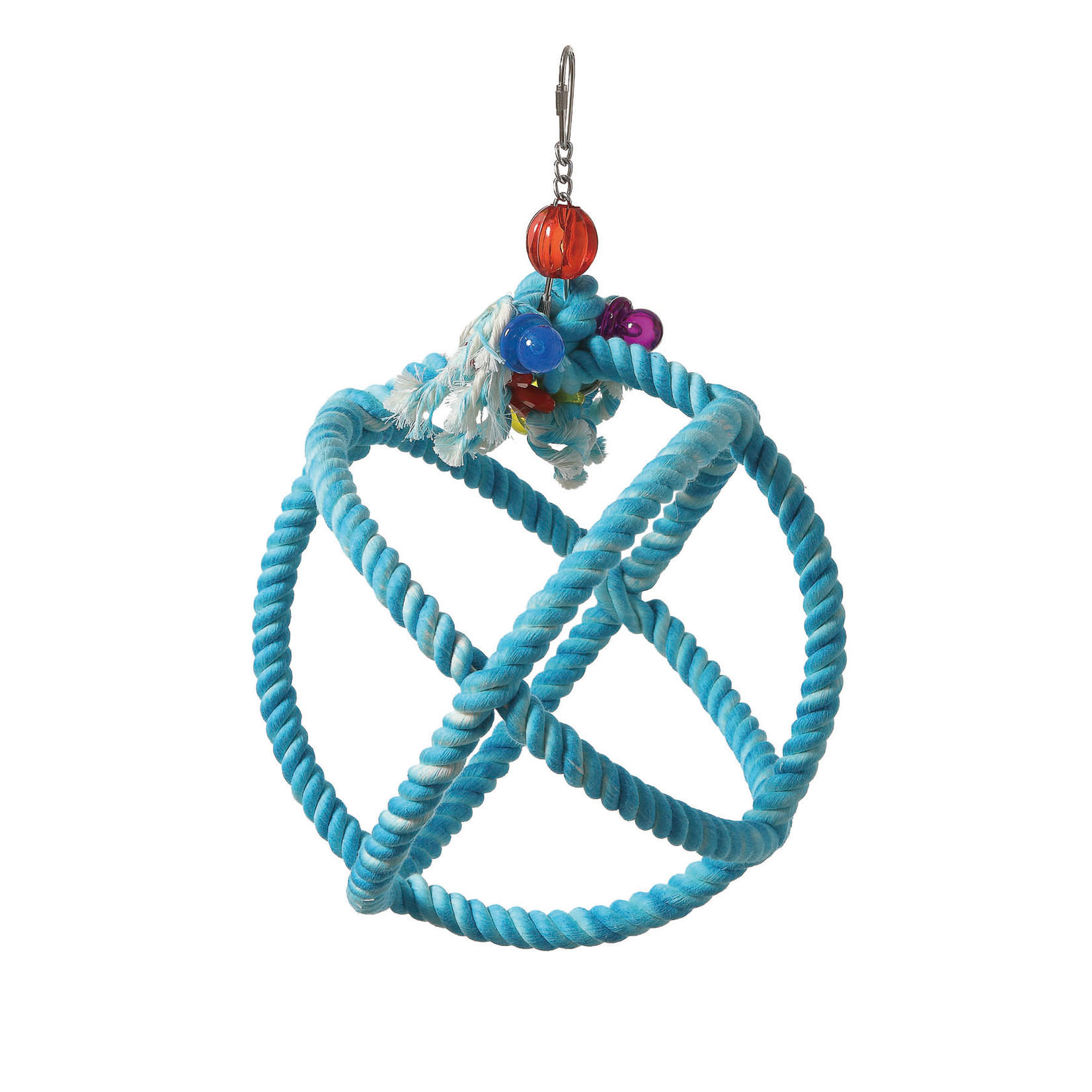 HARI (D) HARI SMART.PLAY Enrichment Parrot Toy - Roper Orbiter Perch n Swing - Small