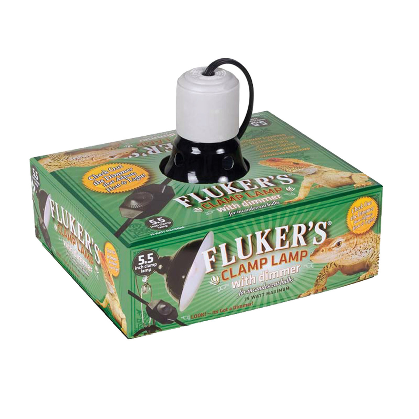 FLUKER'S (W) Fluker's Clamp Lamp with Dimmer - 5.5"