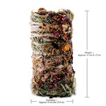 LIVING WORLD Living World Green Botanicals Hay Bale - Flowers - 200 g (7 oz)