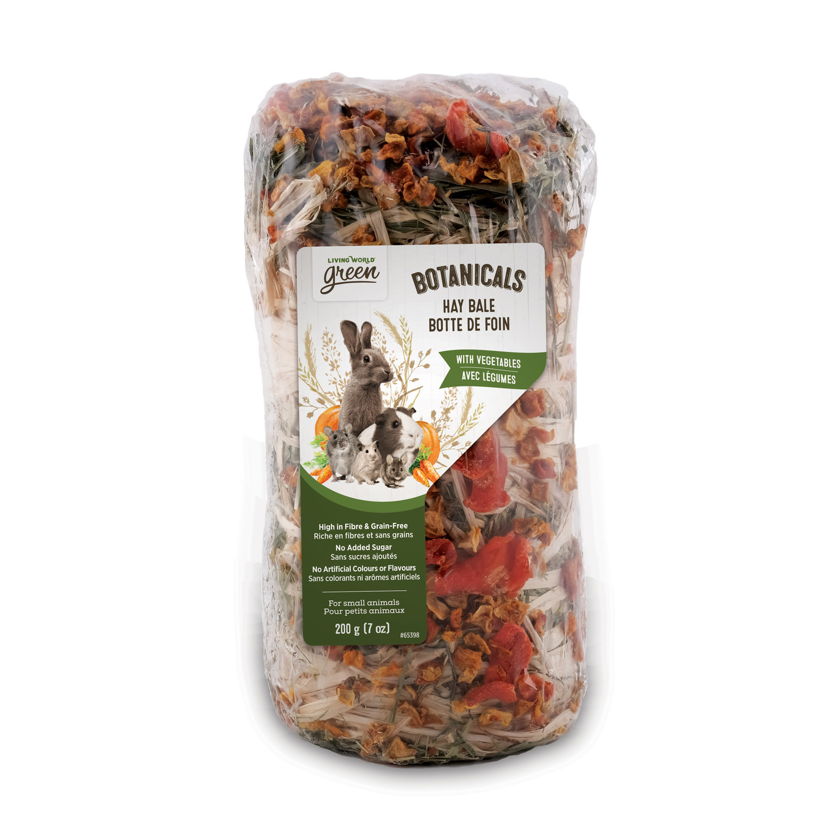 LIVING WORLD Living World Green Botanicals Hay Bale - Vegetables - 200 g (7 oz)