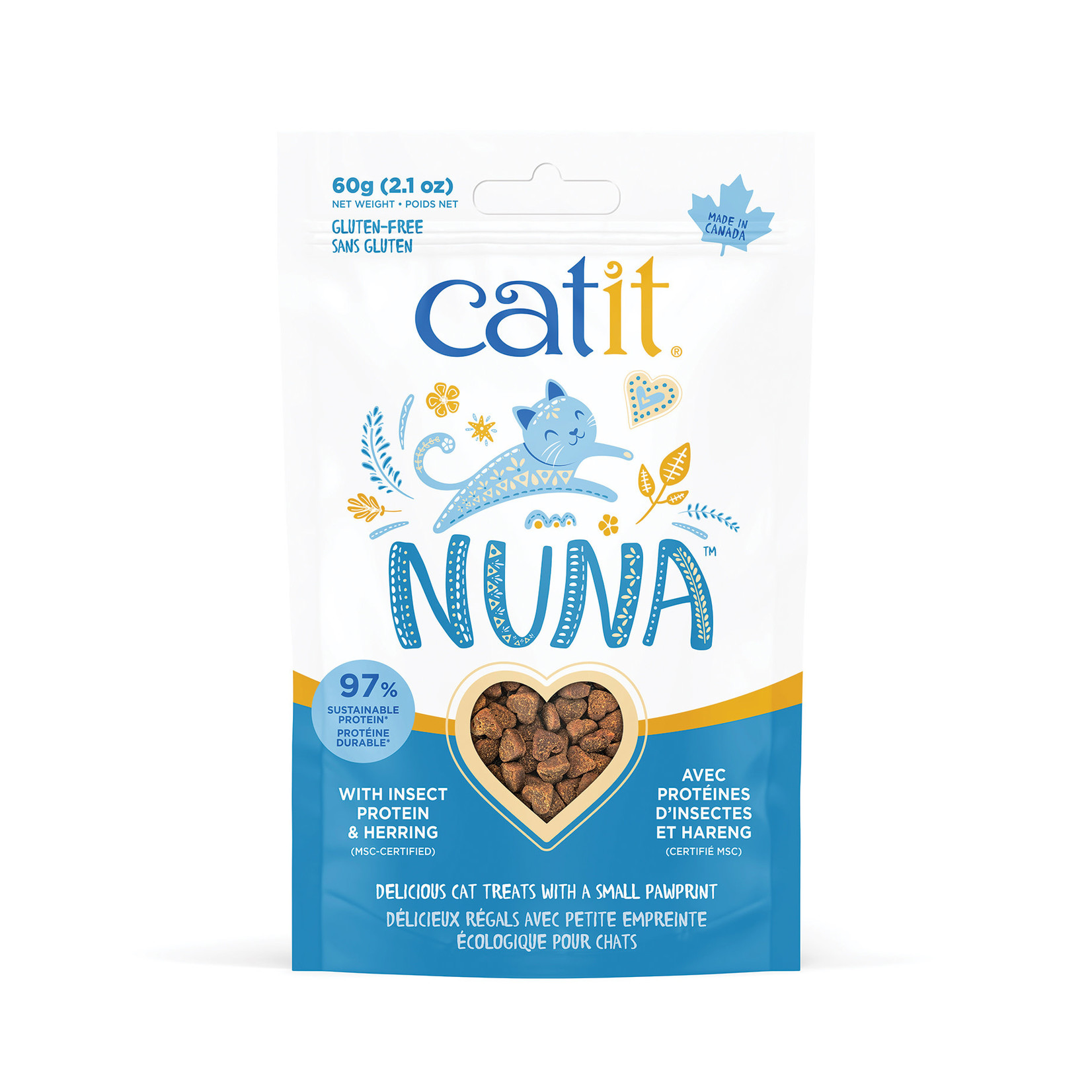 CAT IT Catit Nuna Treats - Insect Protein & Herring - 60 g