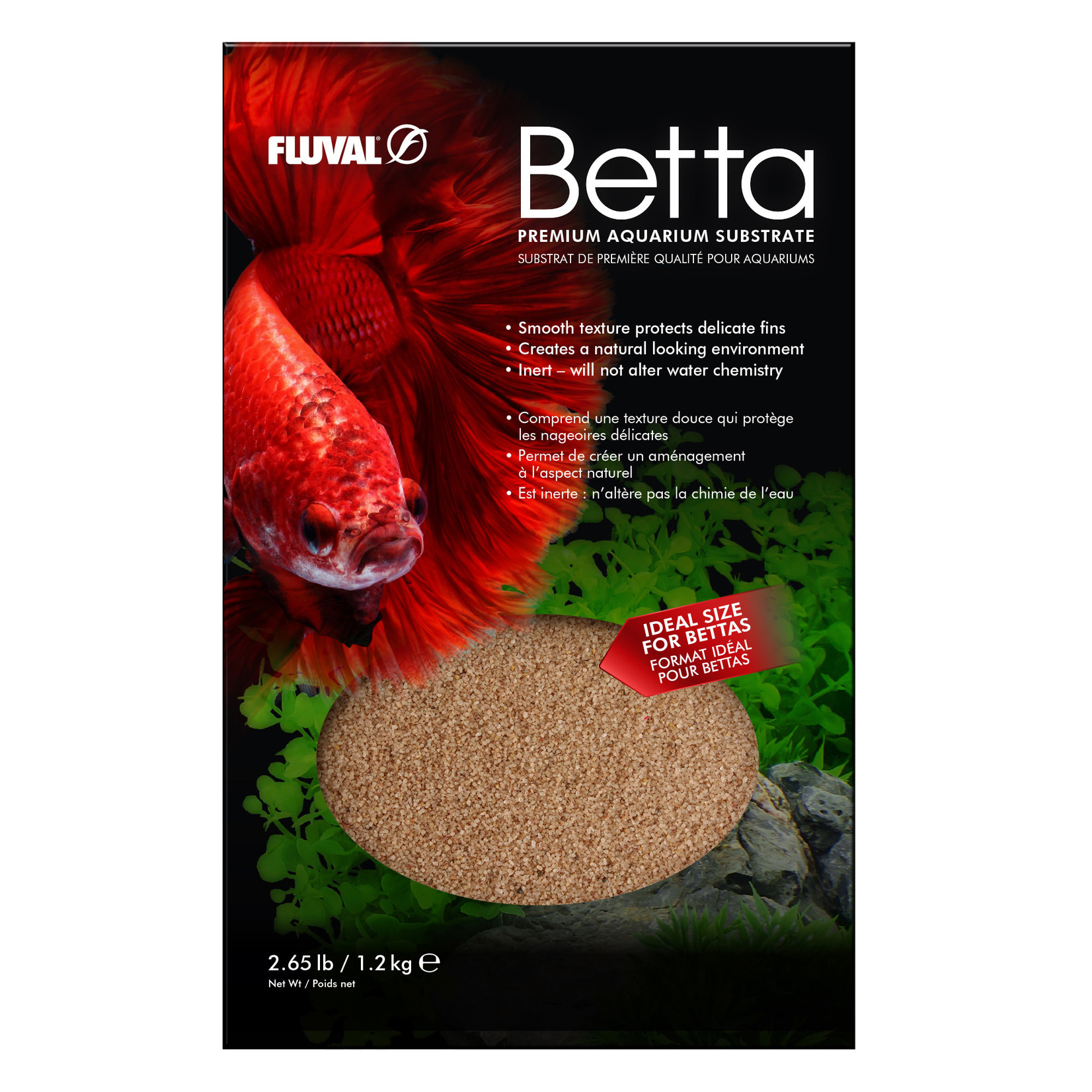 FLUVAL Fluval Premium Aquarium Substrate - Kaffee - 2.65 lb (1.2 kg)