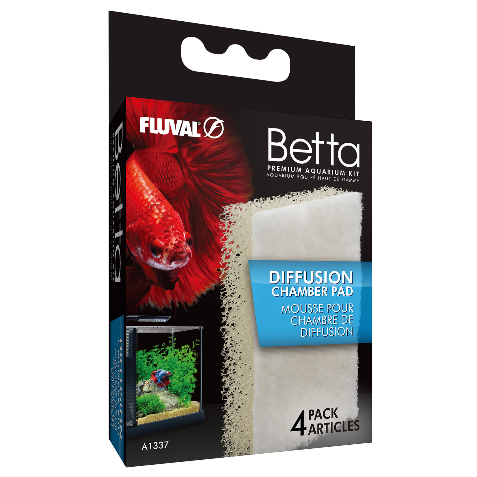 FLUVAL Fluval Betta Diffusion Chamber Pad - 4 pack