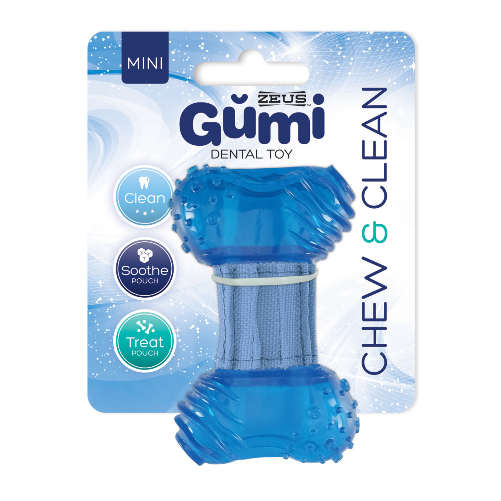 ZEUS (W) Zeus Gumi Dental Dog Toy - Chew & Clean - Mini