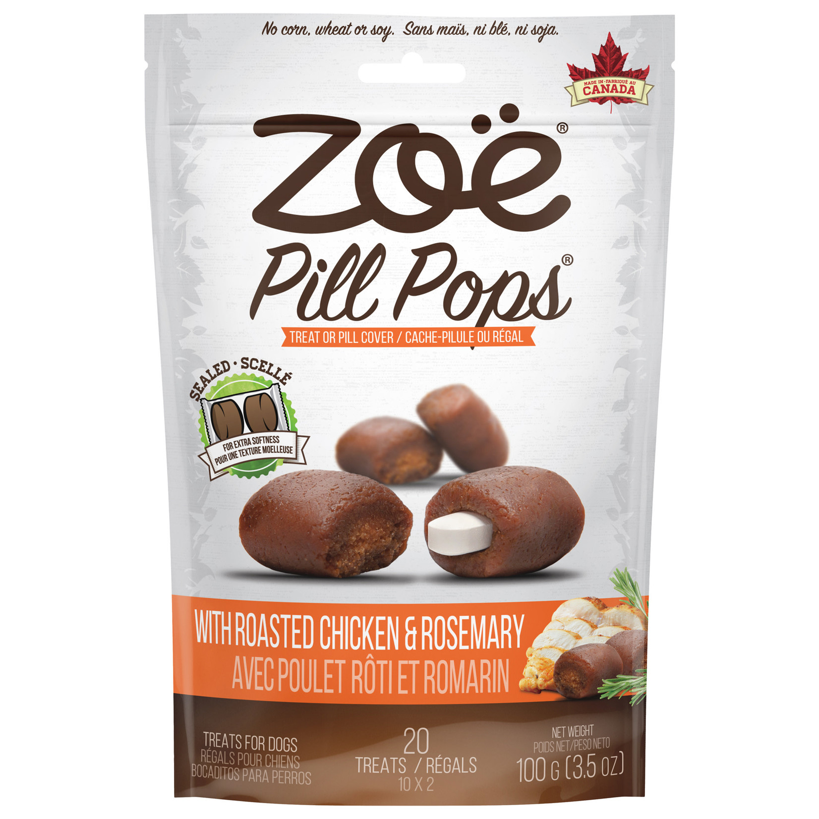 ZOE Zoë Pill Pops - Roasted Chicken with Rosemary - 100 g (3.5 oz)