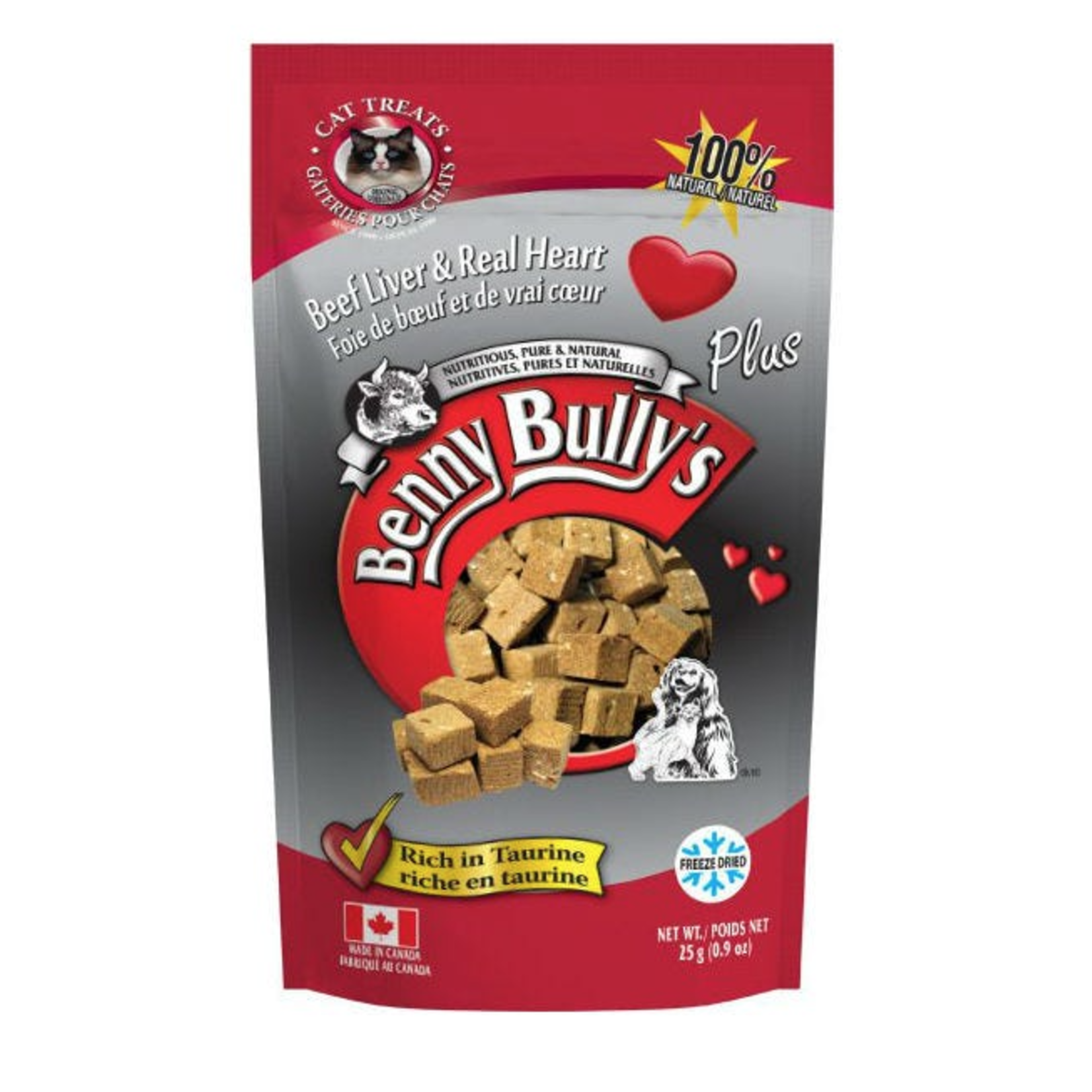 BENNY BULLY'S Benny Bully's Plus Heart Cat Treats 25g