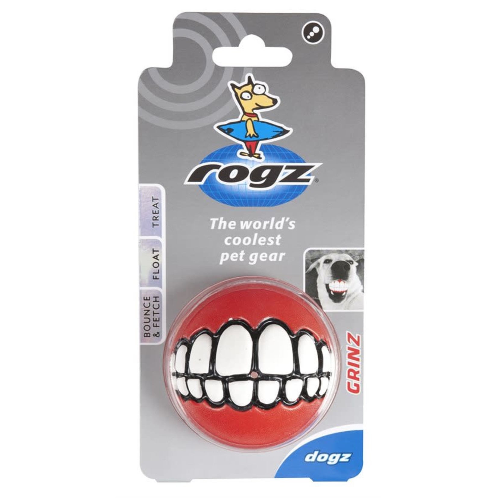 ROGZ (W) ROGZ Grinz Small 2" Dog Treat Ball