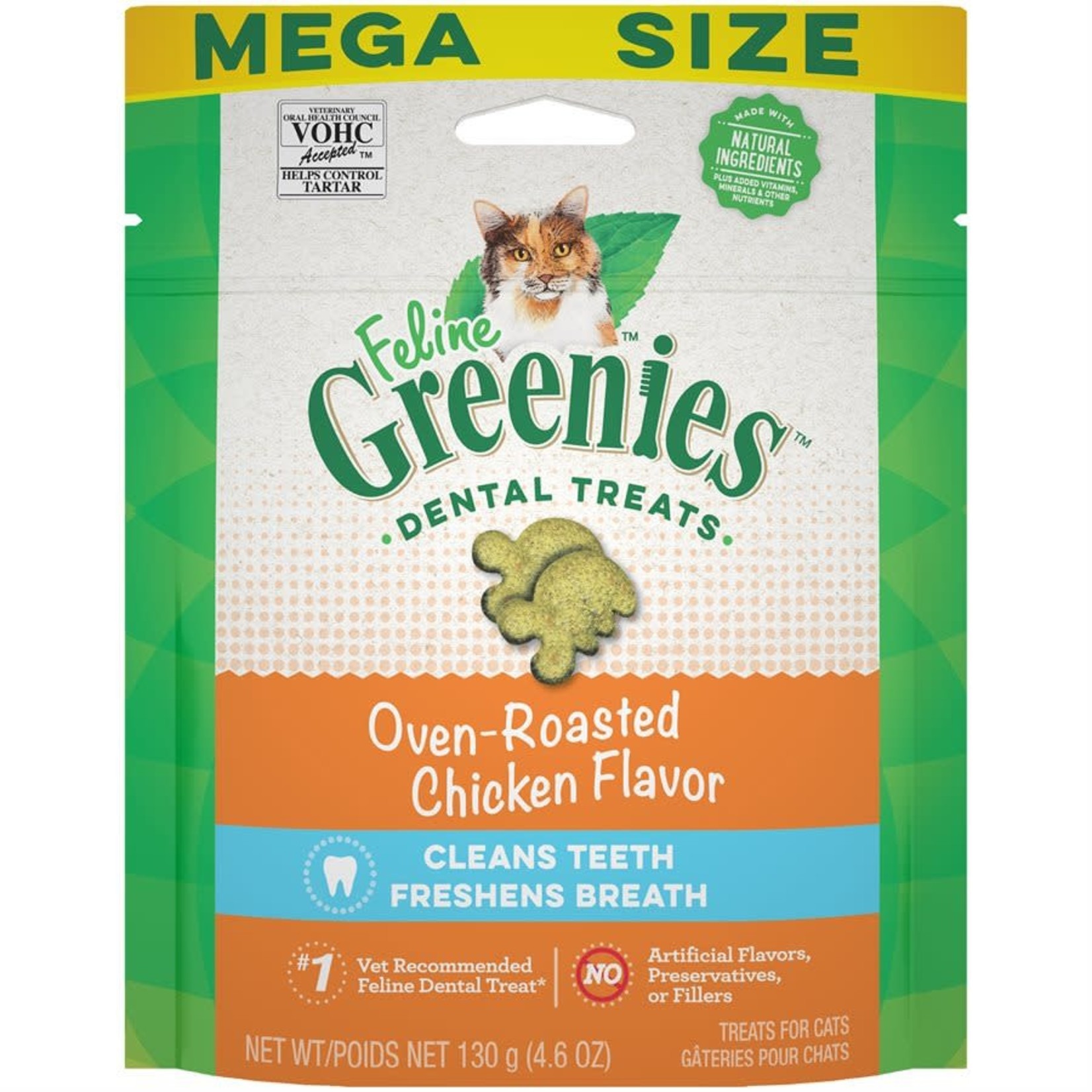 GREENIES Greenies Feline Chicken Complete Dental Treat 4.6oz