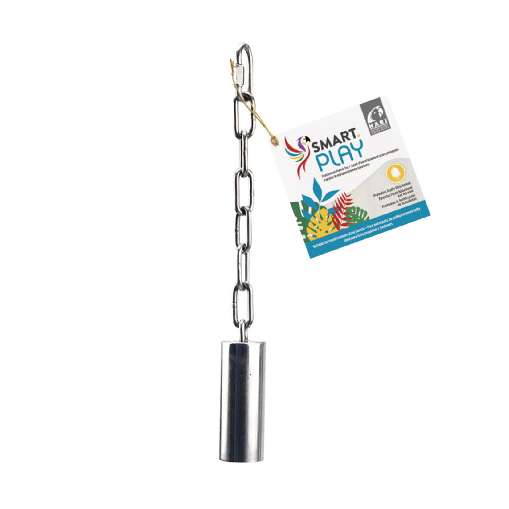 HARI (D) HARI SMART.PLAY Enrichment Parrot Toy - Stainless Steel Bell