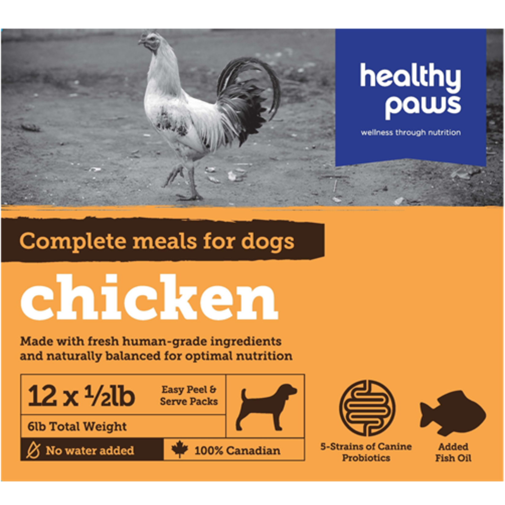 HEALTY PAWS (D) Healthy Paws Complete Dog Dinner Chicken 12 x 1/2 lb