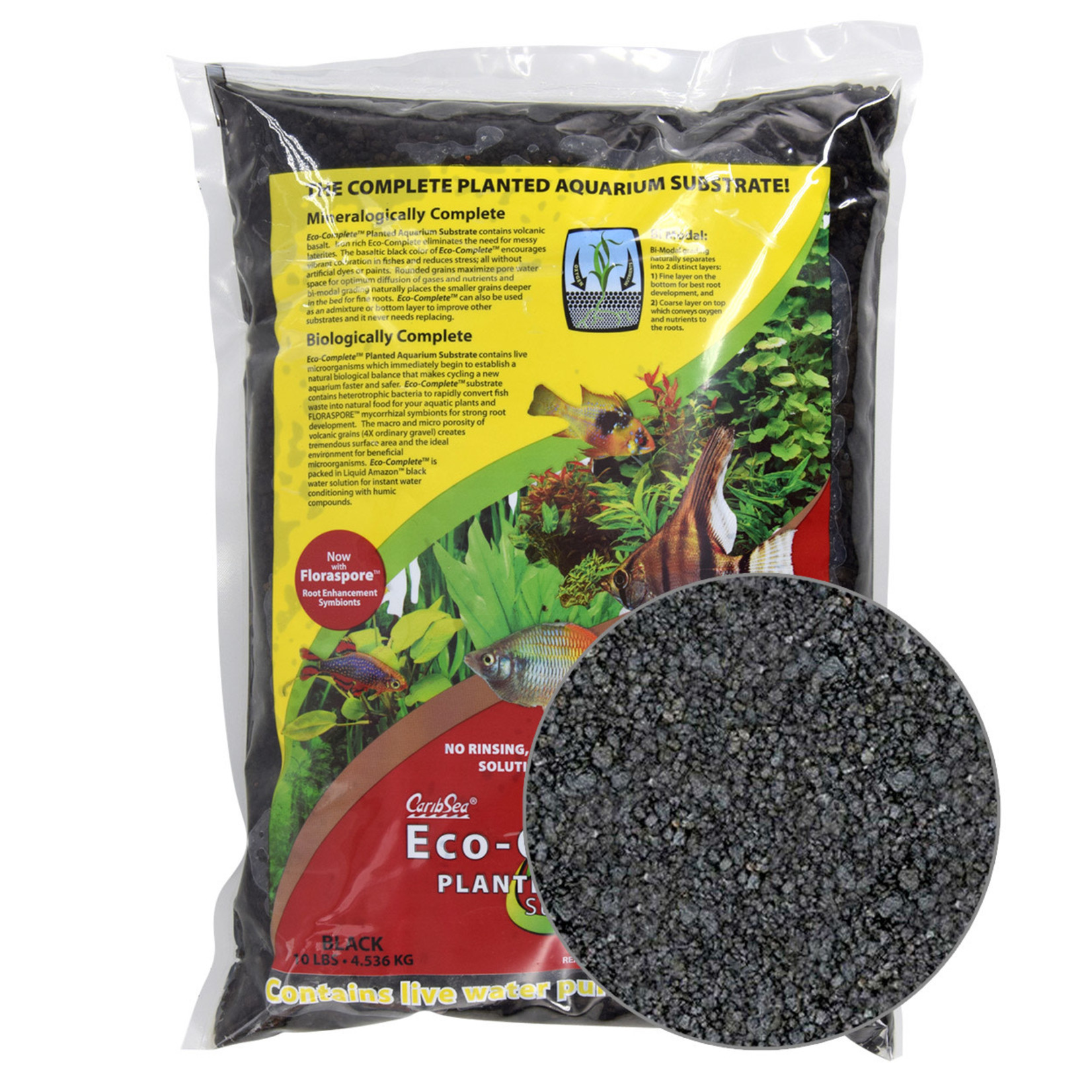 CARIBSEA CaribSea Eco-Complete Planted - Black - 10 lb