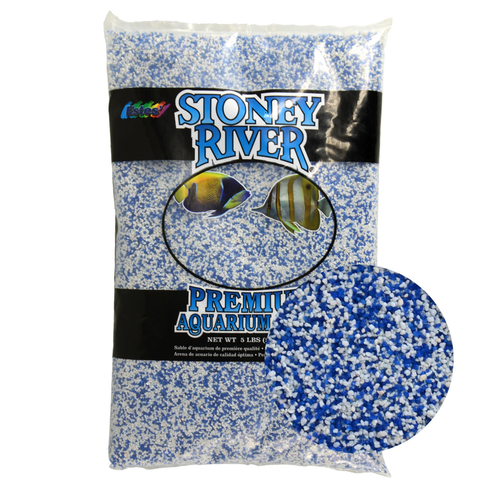 ESTES Stoney River Premium Aquarium Sand - Caribbean - 5 lb