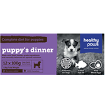 HEALTY PAWS Healthy Paws Complete Dog Puppy Dinner 12 x 100g