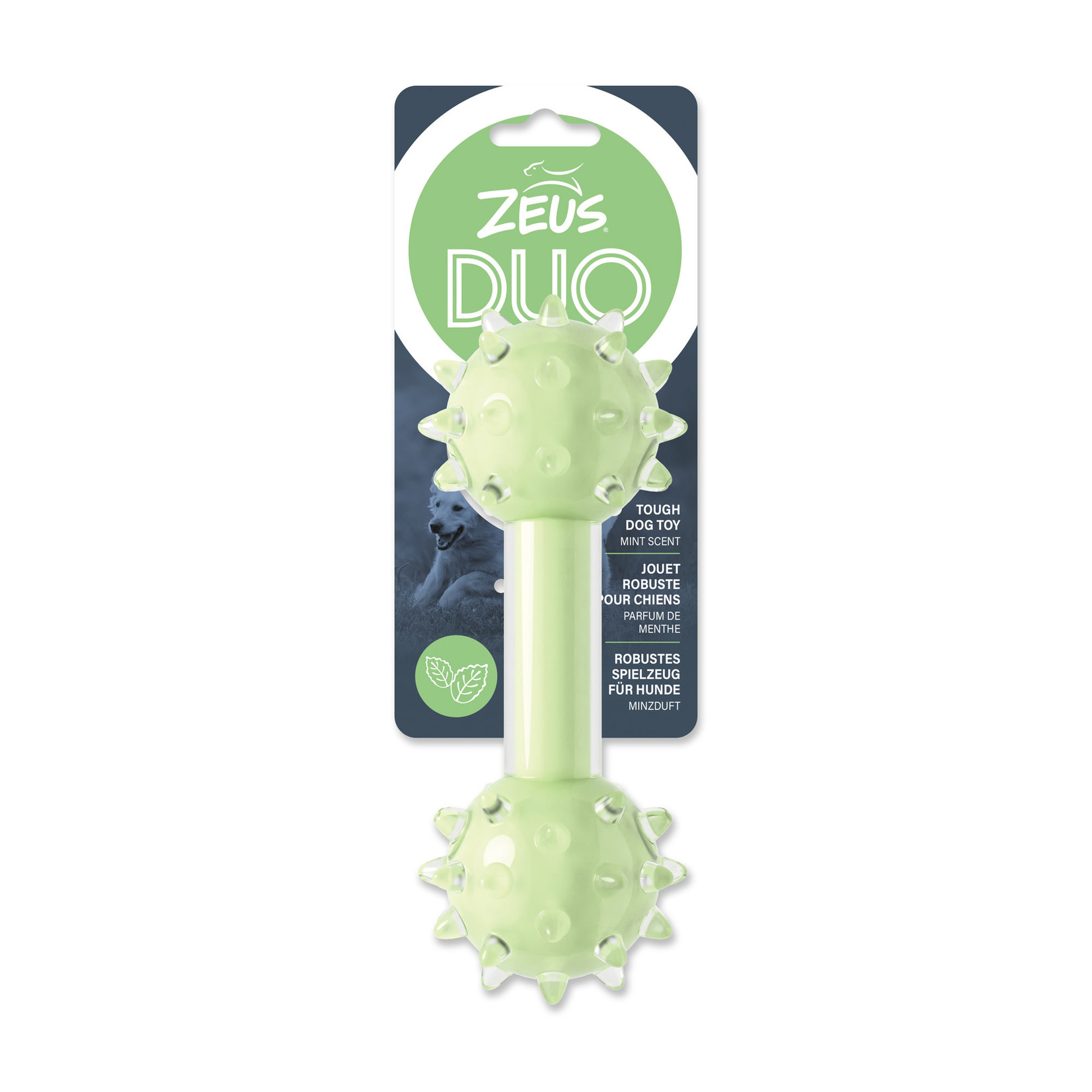 ZEUS Zeus Duo Spike Dumbbell - Mint Scent - Green - 18 cm (7 in)