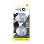 ZEUS (W) Zeus Duo Ball Dog Toy with Glow in the Dark & Squeaker - Small - 2 pack - 5 cm (2 in)