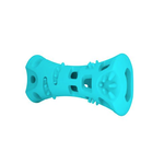 MESSY MUTTS Totally Pooched Chew n' Stuff Rubber Toy, Teal