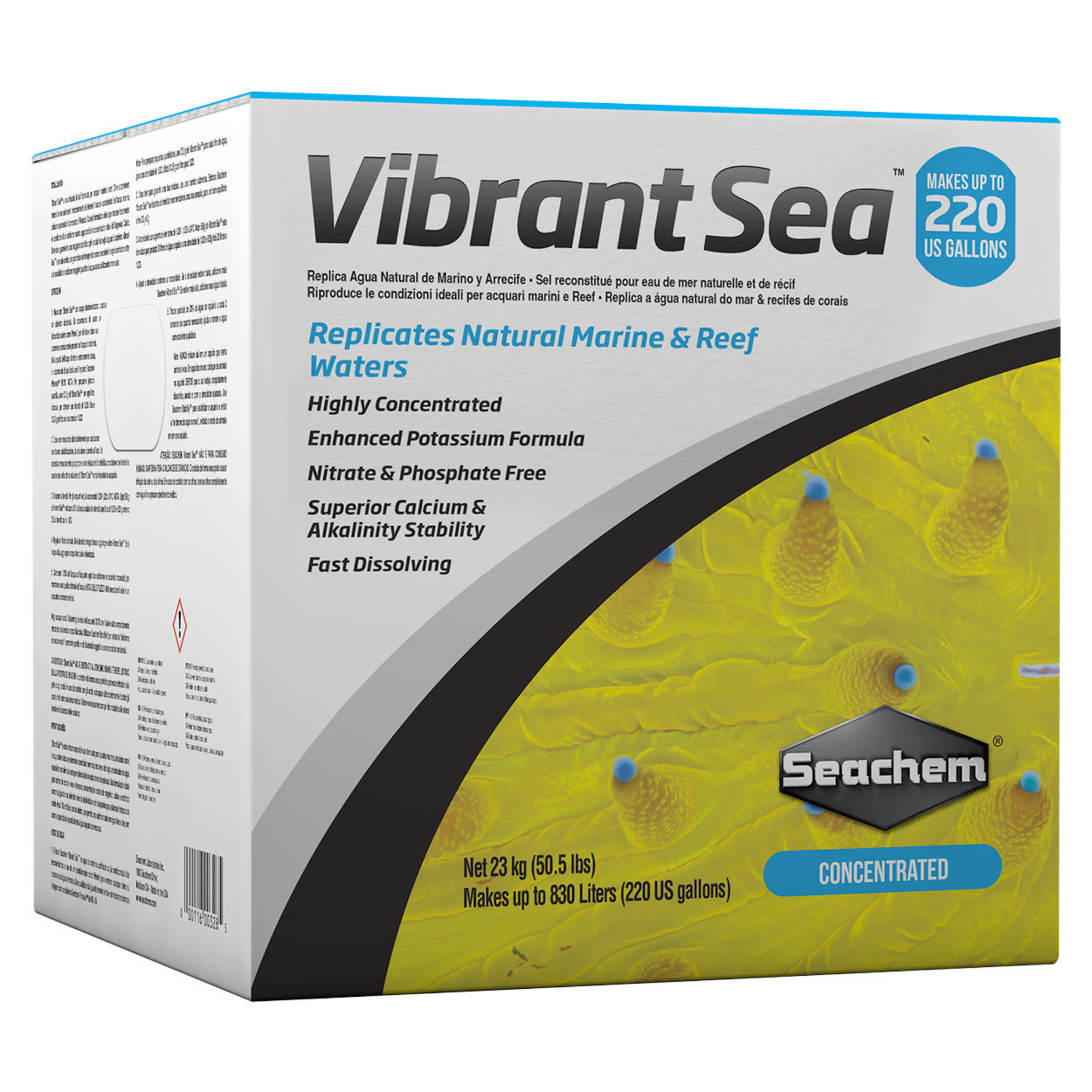 SEACHEM Seachem Vibrant Sea Salt - 220 gal