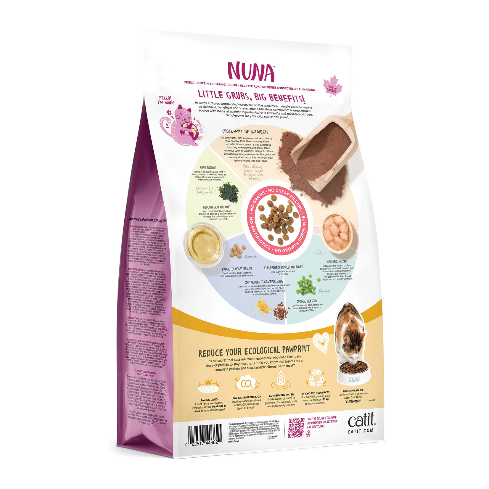 CAT IT Catit Nuna - Insect Protein & Chicken Recipe - 2.27 kg