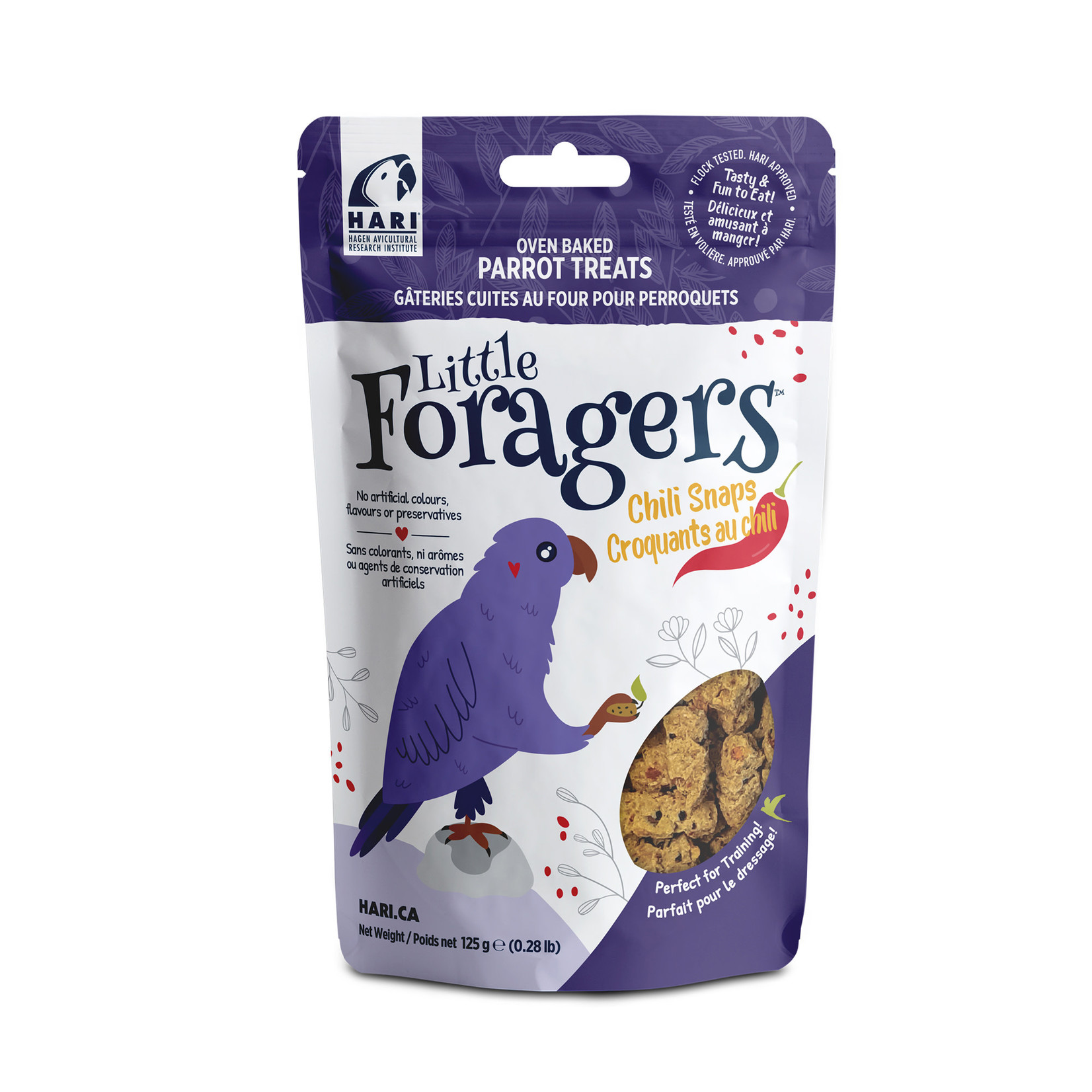 HARI Hari Little Foragers Parrot Treats - Chili Snaps - 125 g