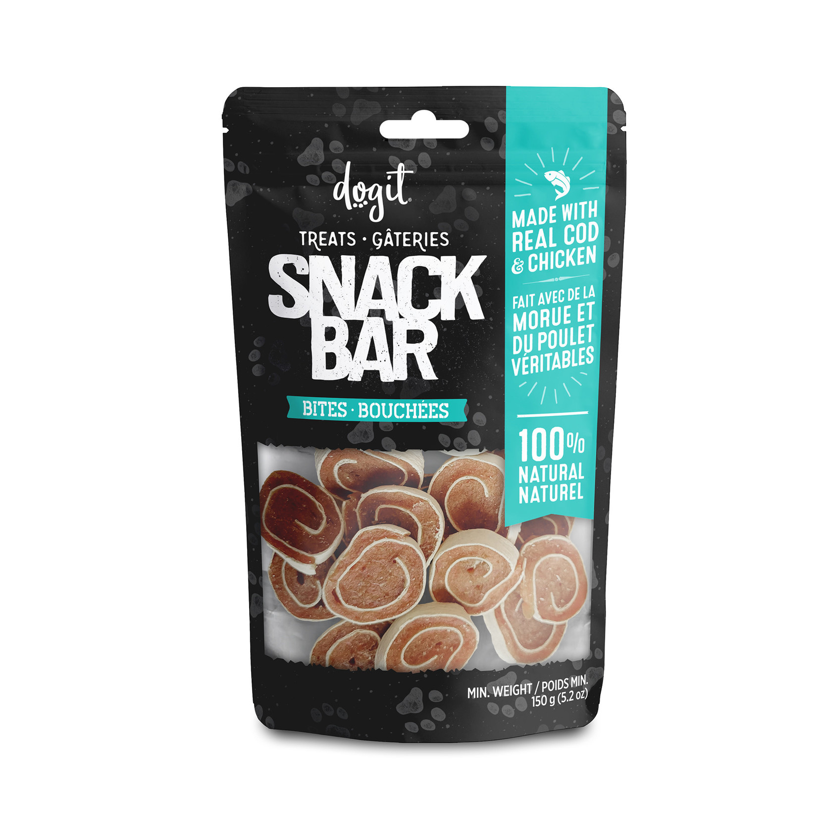 DOG IT Dogit Snack Bar Treats - Cod & Chicken Bites - 150 g (5.2 oz)