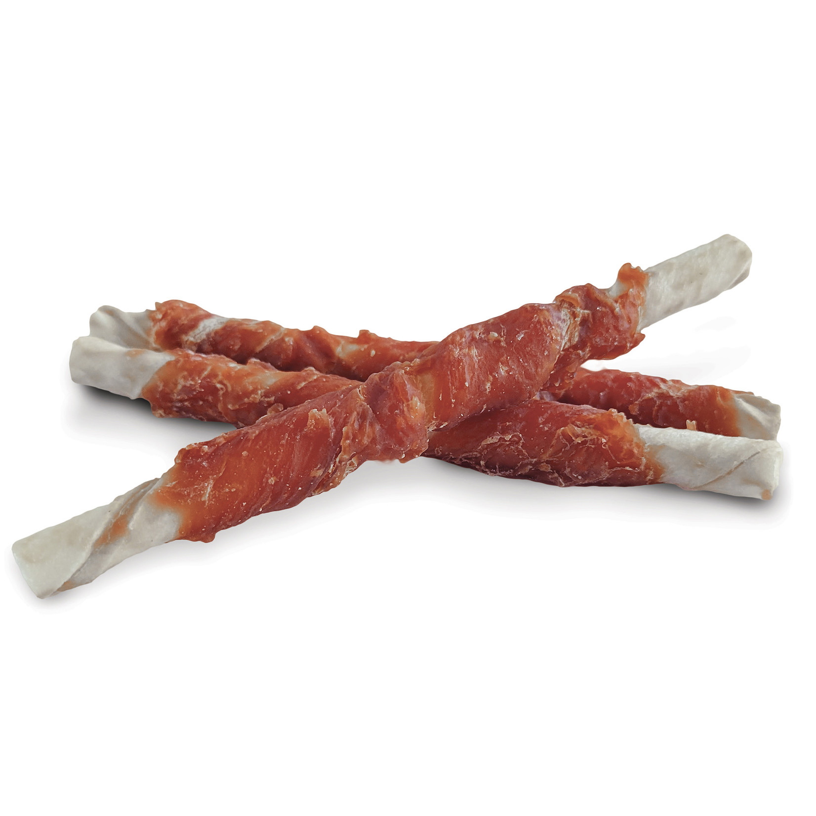 DOG IT Dogit Snack Bar Rawhide - Chicken-Wrapped Twists - 6 pcs (10 cm/4 in)