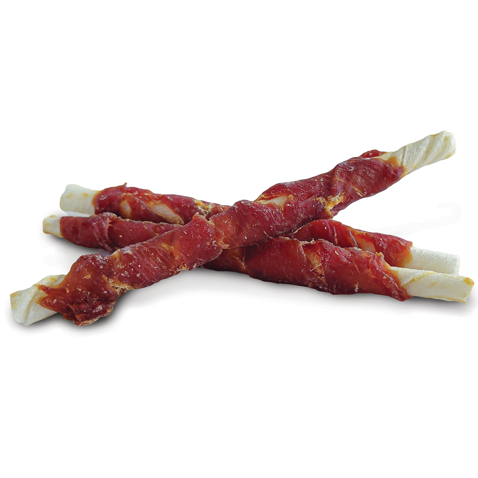 DOG IT Dogit Snack Bar Rawhide - Duck -Wrapped Twists - 6 pcs (10 cm/4 in)