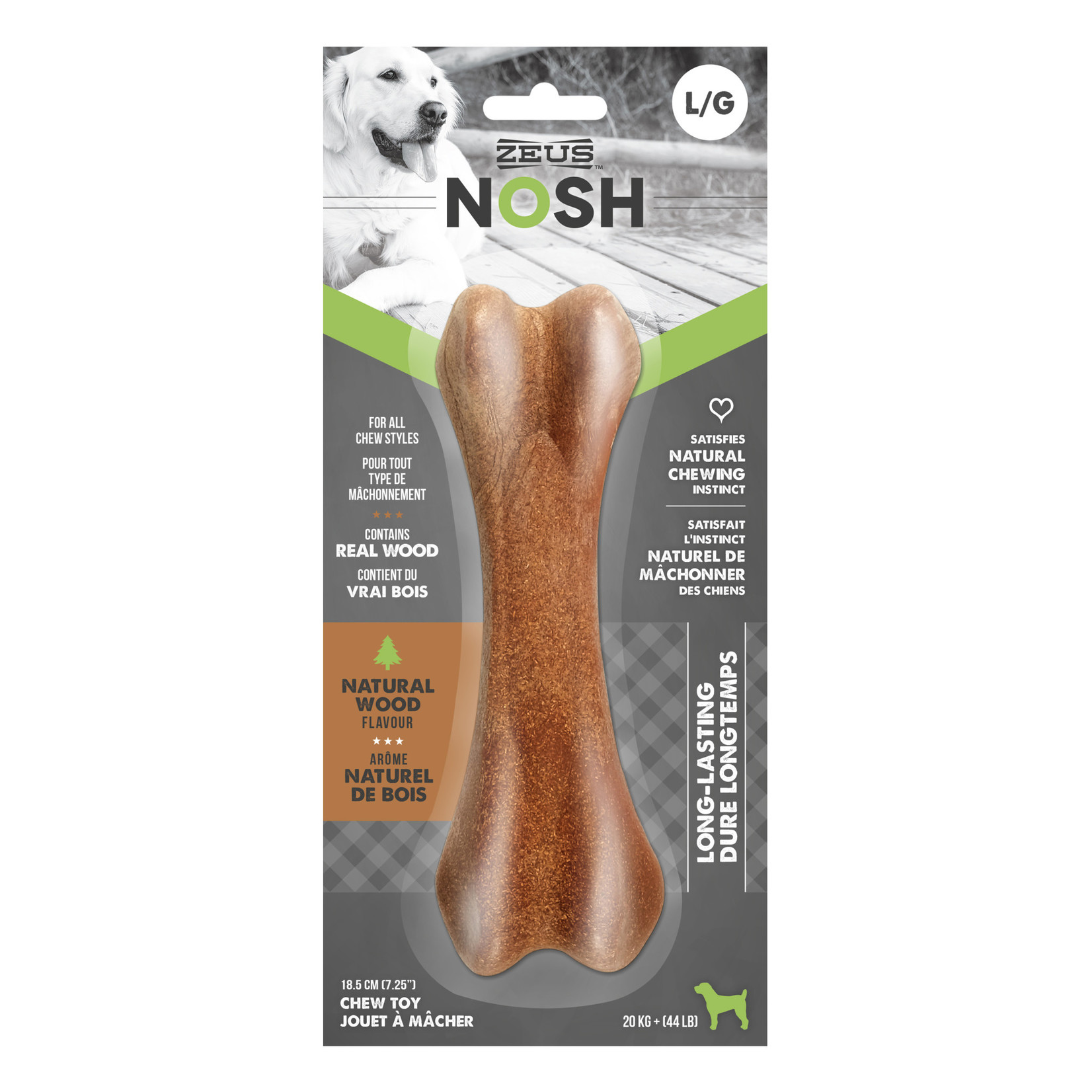 ZEUS Zeus NOSH WOOD Chew Bone - Large - 18.5 cm (7.5 in)