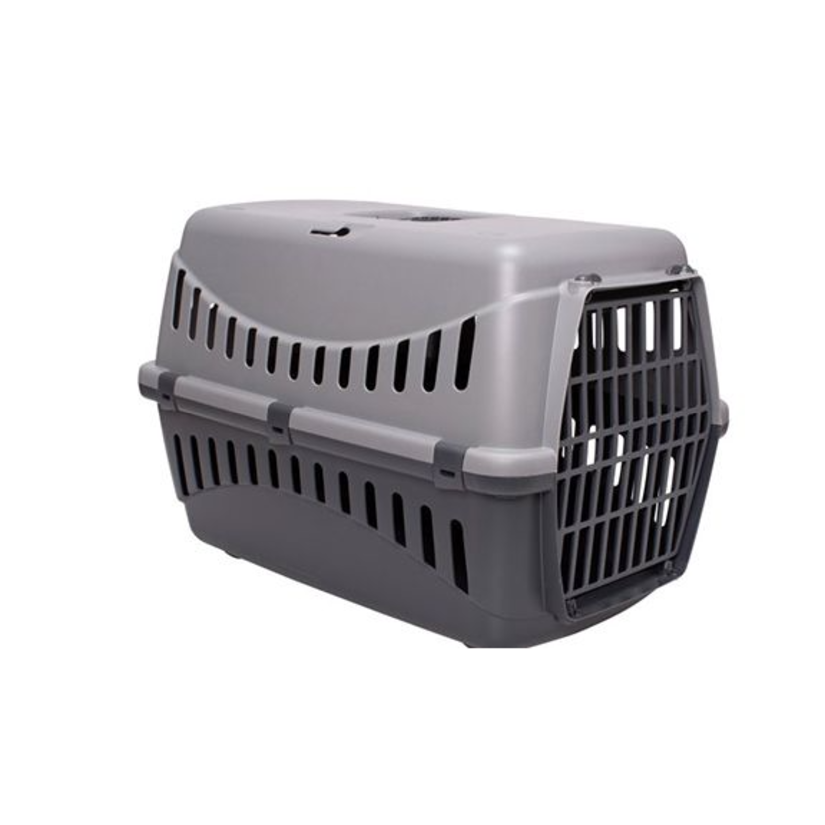 BERGAMO Bergamo Gipsy Large Plastic Door Pet Carrier Grey Dog 1pc 58x38x38cm