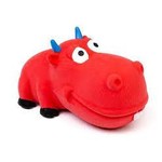 BUD-Z Bud-Z Latex Big Snout Bull Red Dog 7in