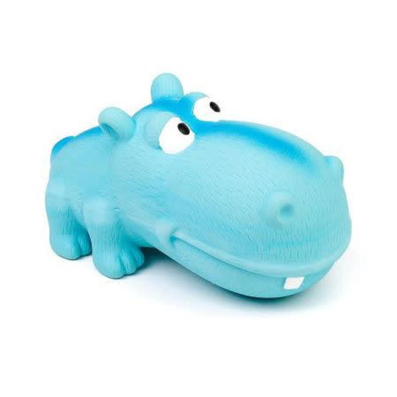 BUD-Z Bud-Z Latex Big Snout Hippopotamus Blue Dog 7in