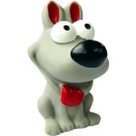 BUD-Z Bud-Z Latex Dog Squeaker Grey Dog 3.5in