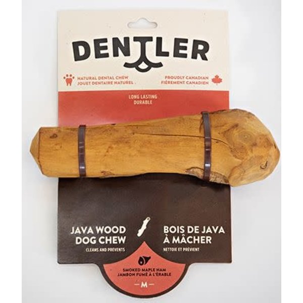 Dentler Java Wood Dog Chew Smoked Ham Maple Small Rick's Pet Stores Inc.