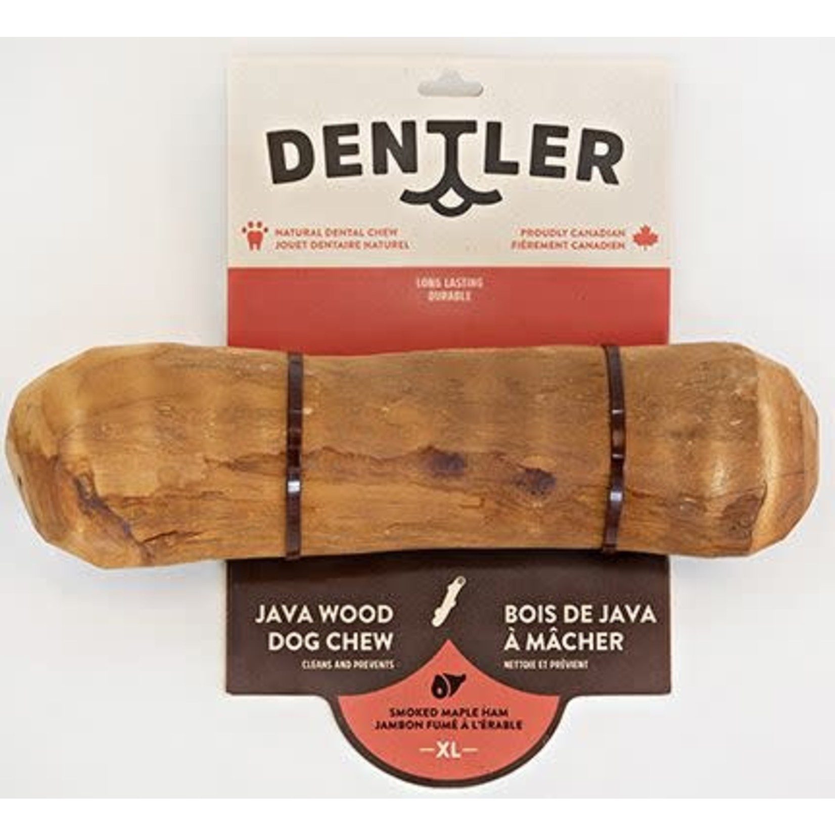 DENTLER Dentler Java Wood Dog chew Smoked Ham Maple Xlarge Dog