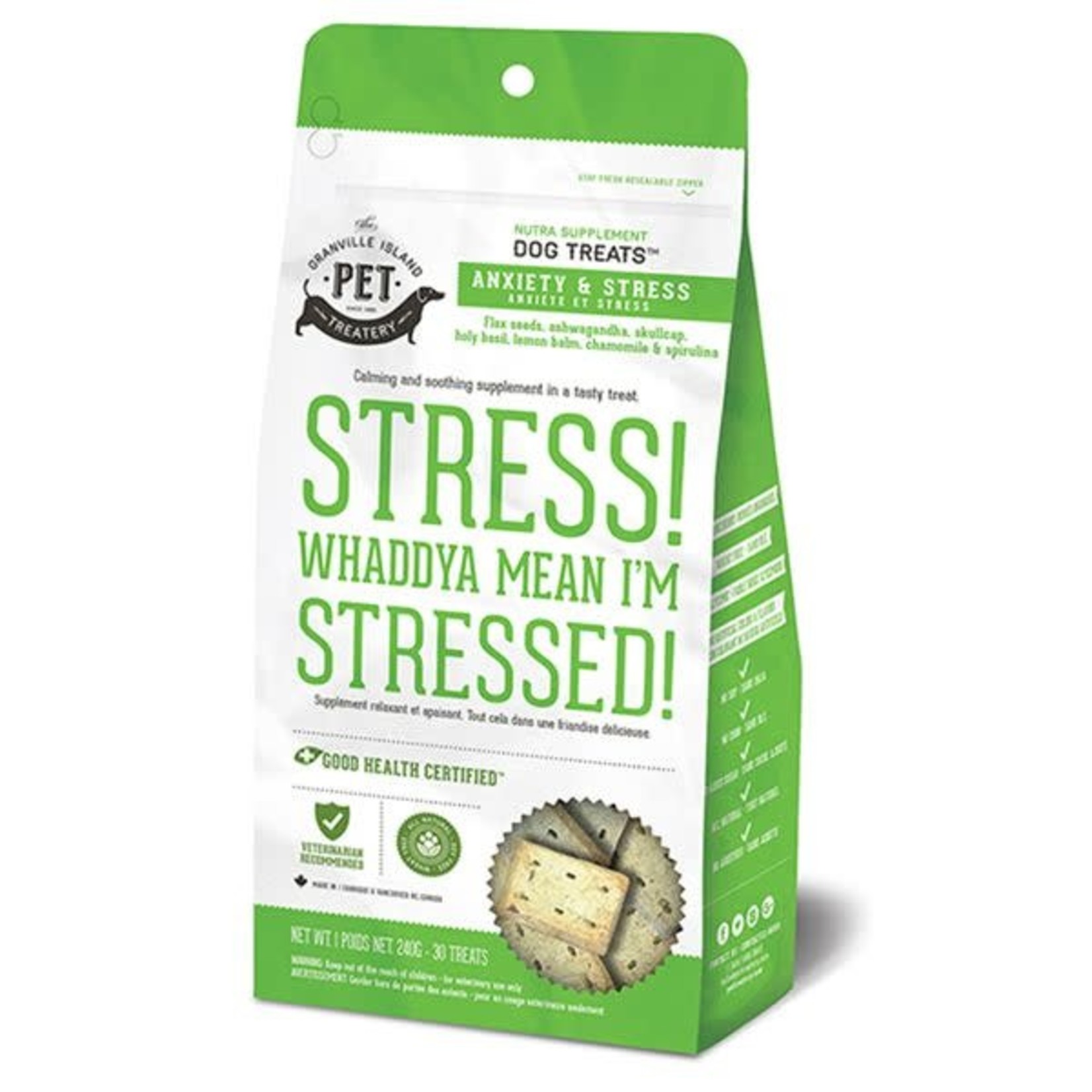 GRANDVILLE Granville Anxiety And Stress Treats Whaddya Mean Stressed Dog 240g