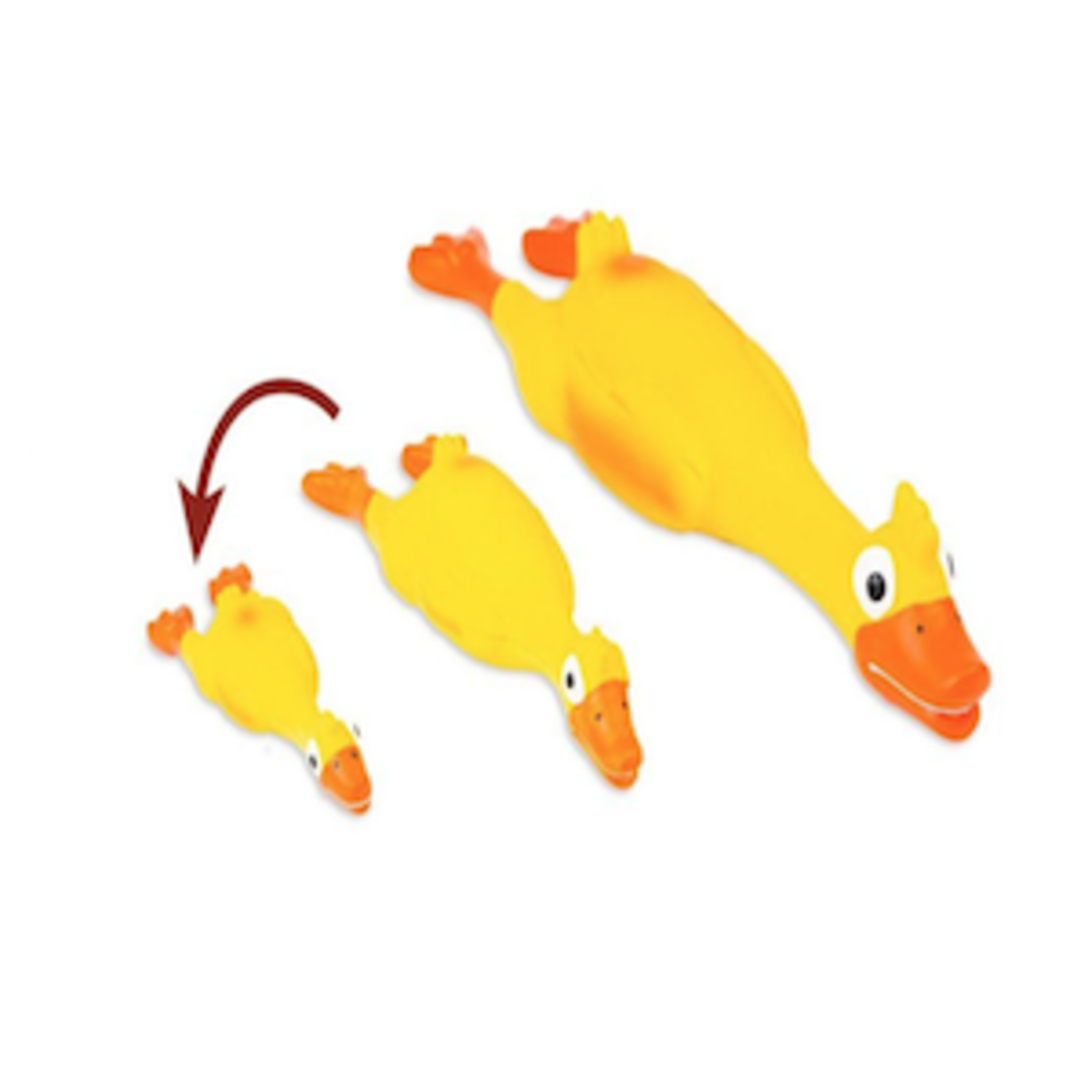 BUD-Z Bud-Z Latex Duck Squeaker Yellow Dog 5.5in