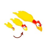 BUD-Z Bud-Z Latex medium Chicken Squeaker Yellow Dog 9.4in