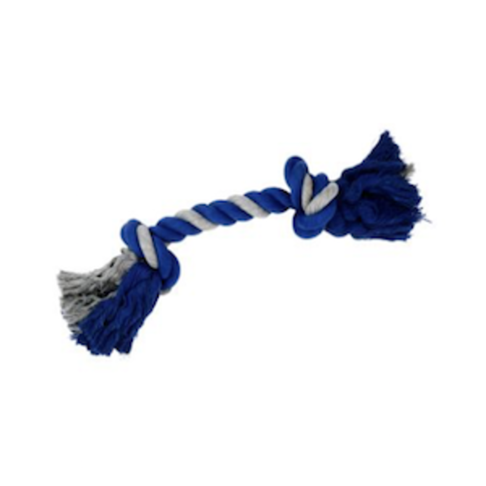 BUD-Z Bud'Z Rope Dog Toy With 2 Knots Gray And Blue 20"
