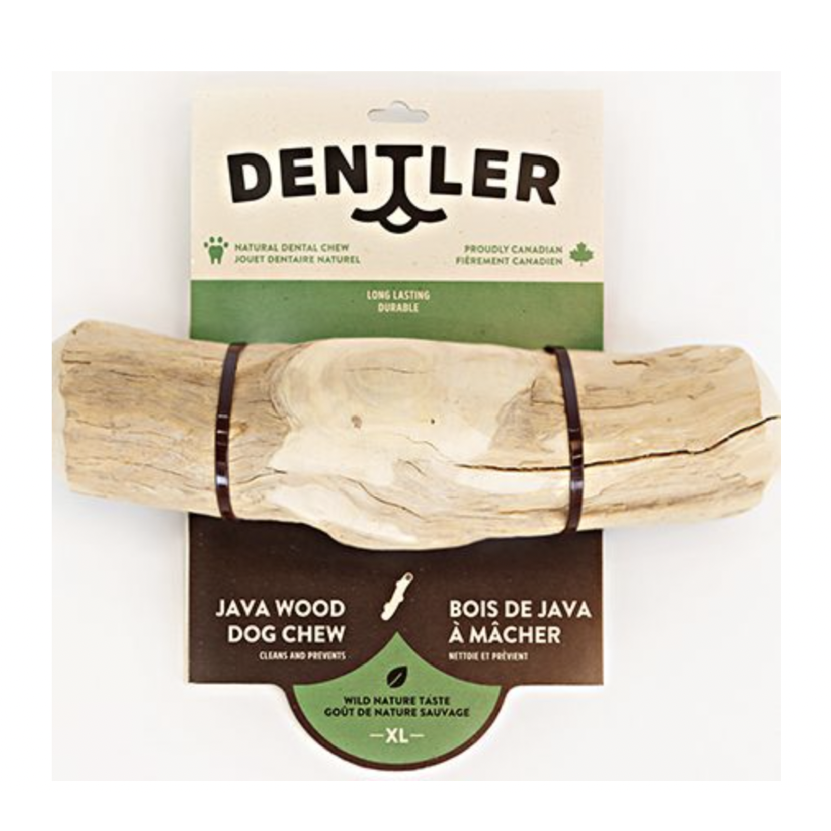 DENTLER (W) Dentler Java Wood Dog Chew Wild Nature Taste Xlarge Dog 1pc